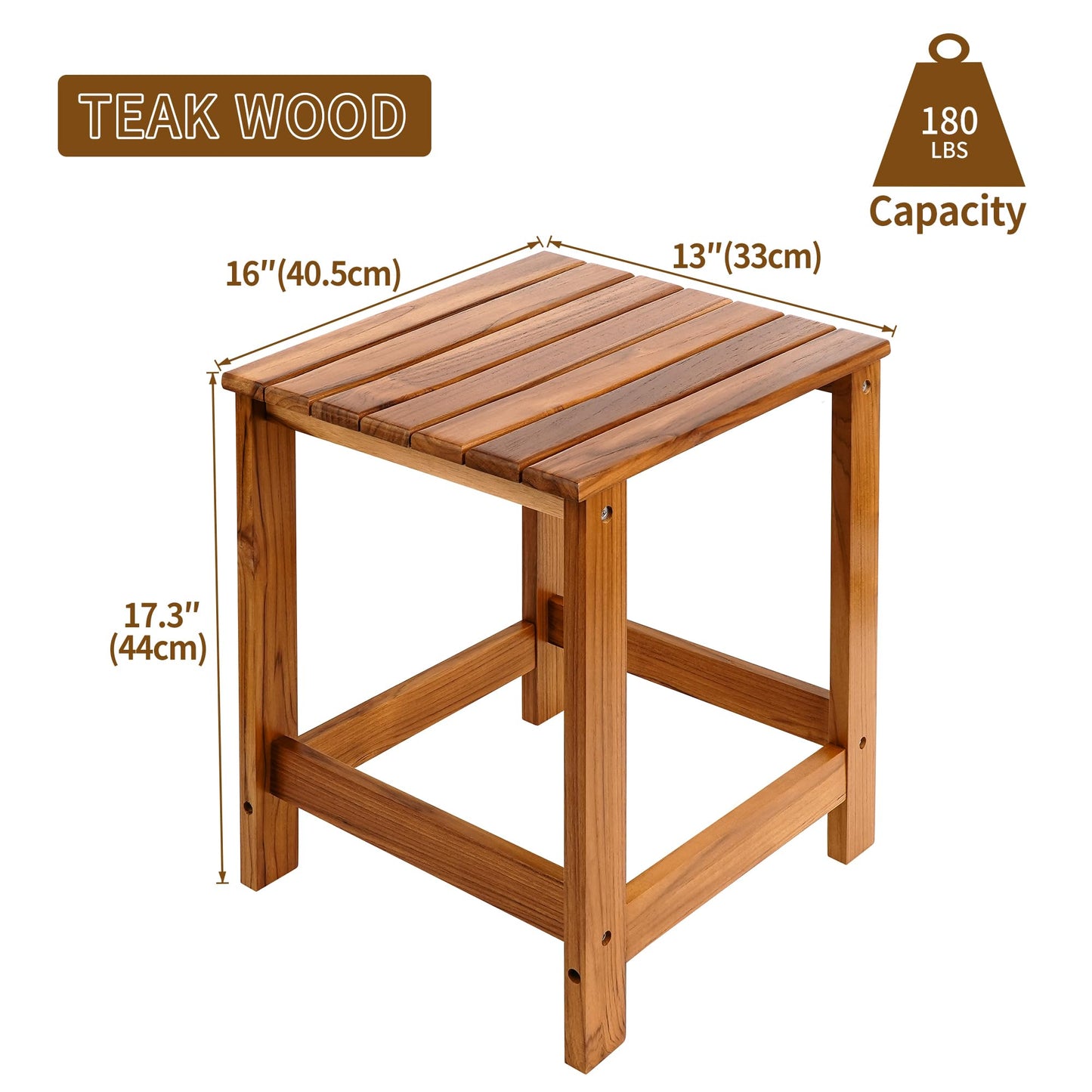 Utoplike Teak End Table