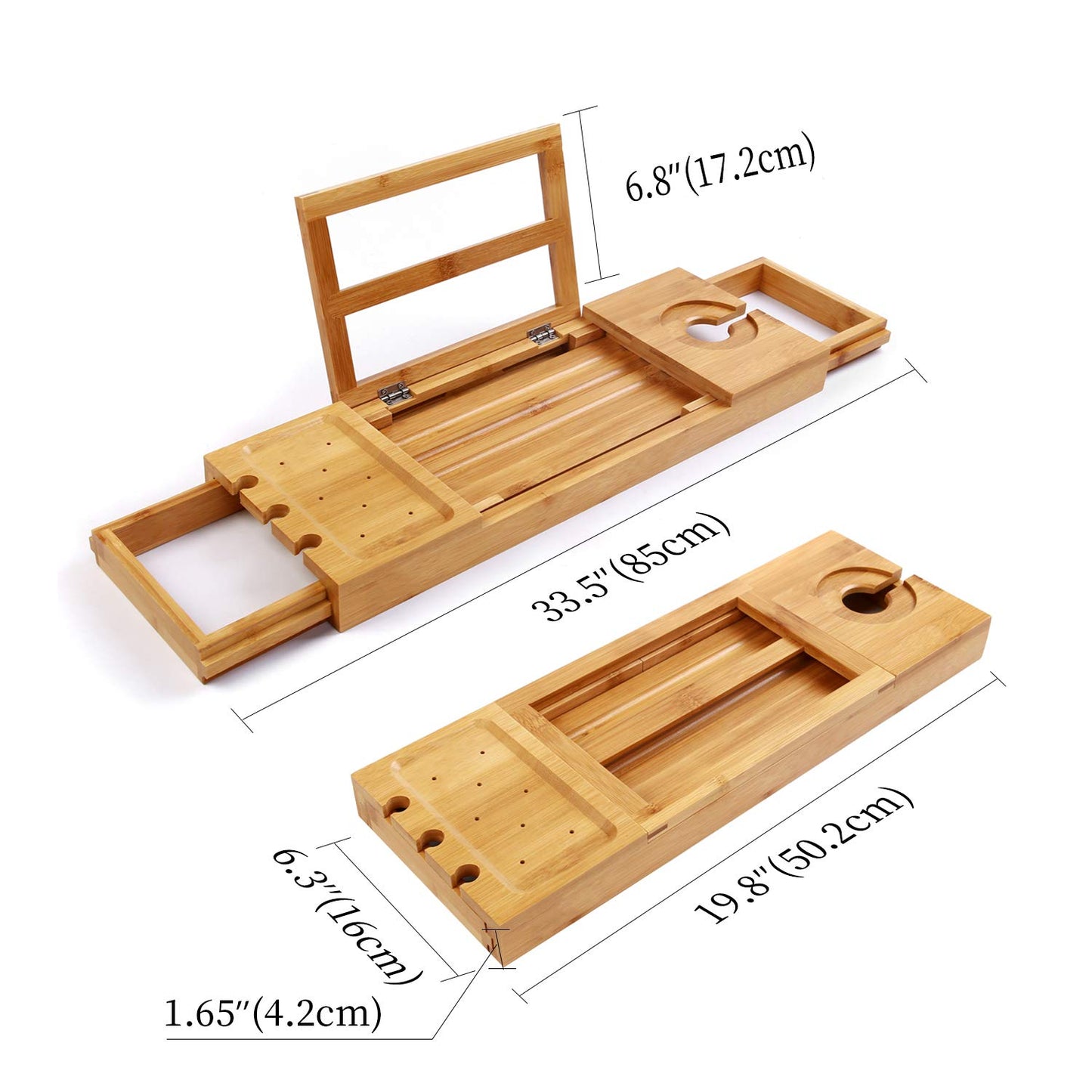 Utoplike Bamboo Bathtub Tray