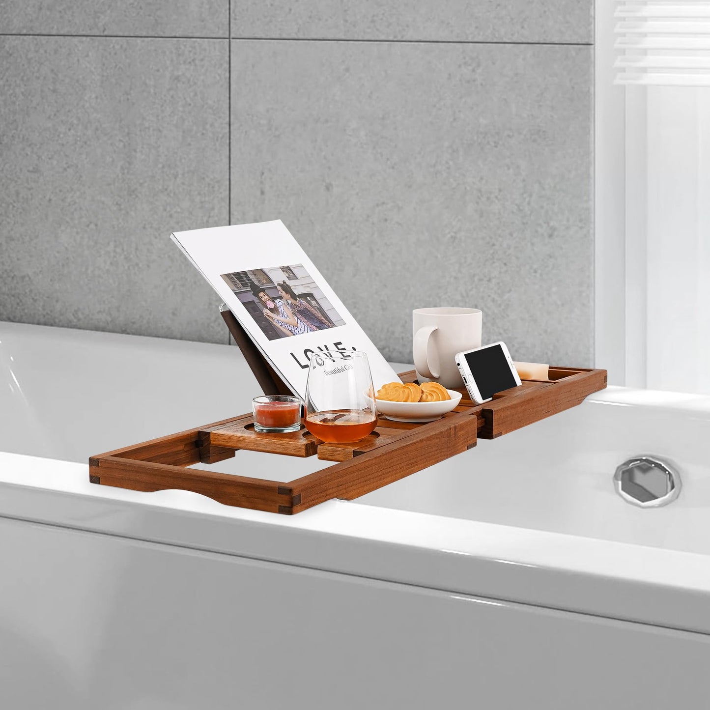 Utoplike Teak Bath Tray