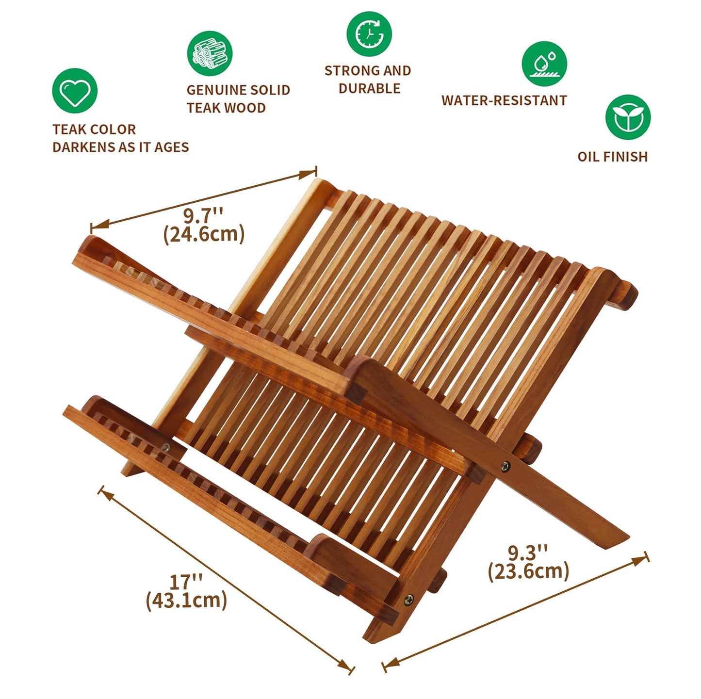 Utoplike Teak Dish Rack