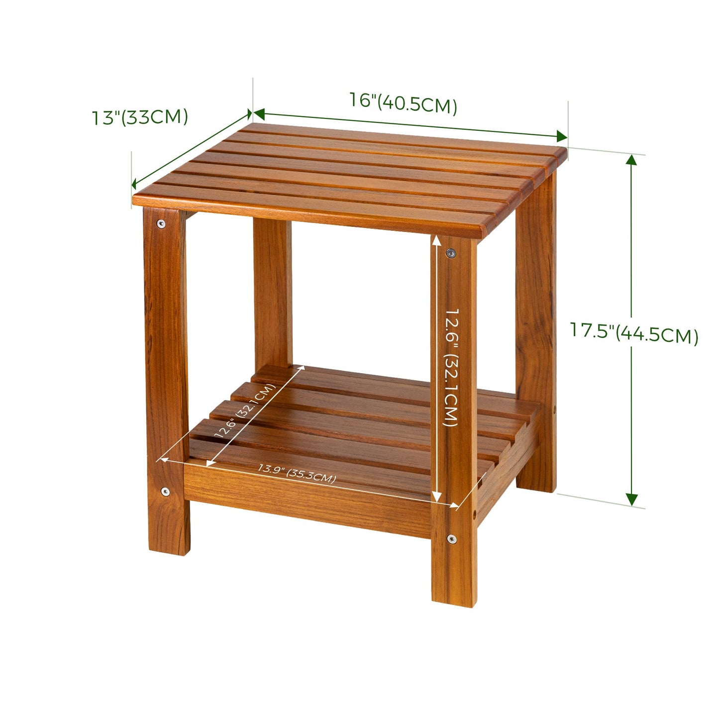 Utoplike Teak End Table 2