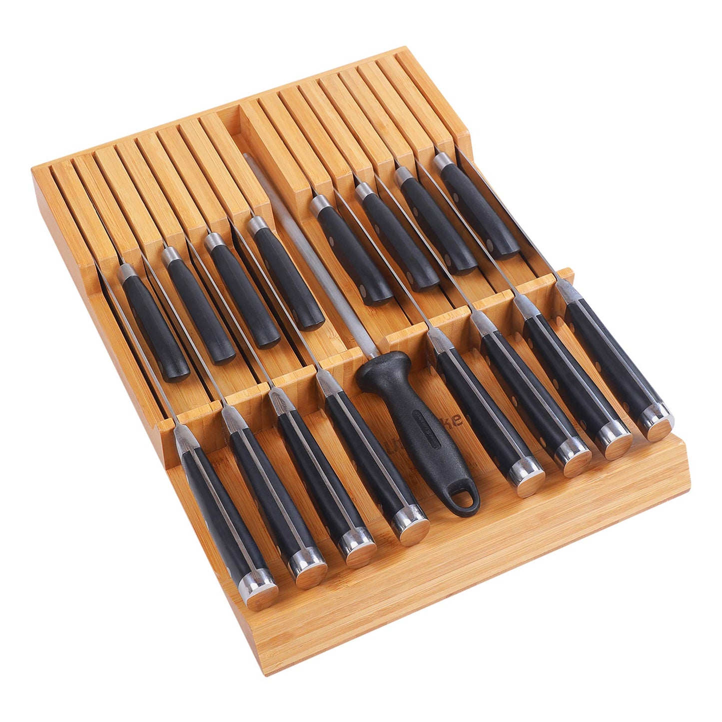 Utoplike Bamboo Knife Block